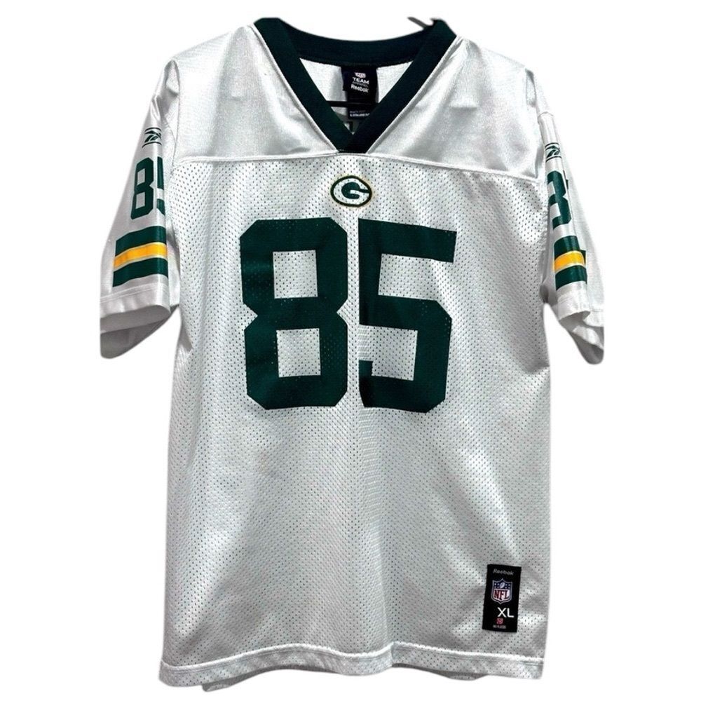 NFL Vintage Greg Jennings Green Bay Packer White Football Youth Jersey Size XL